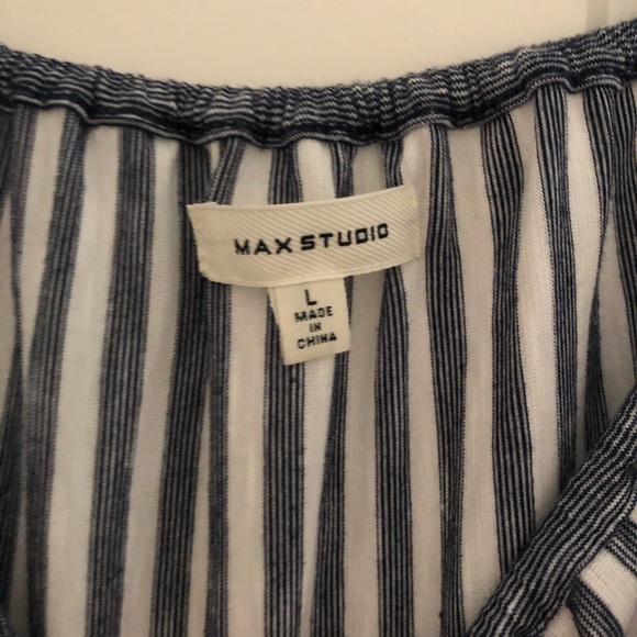 Max Studio Nay Striped Shirt - Picture 2 of 2